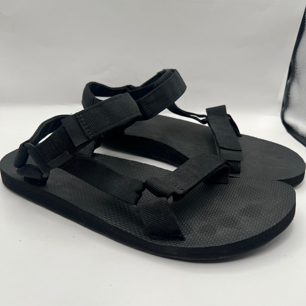 Teva Original Universal Mens Black Sport Sandals Walking Camp 1004010 Size 12 - Picture 2 of 7